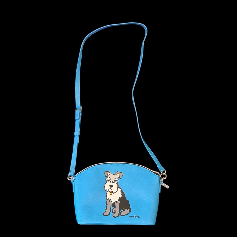 Marc Tetro - Rare Crossbody Schnauzer Bag Tote, Aqua Blue | New